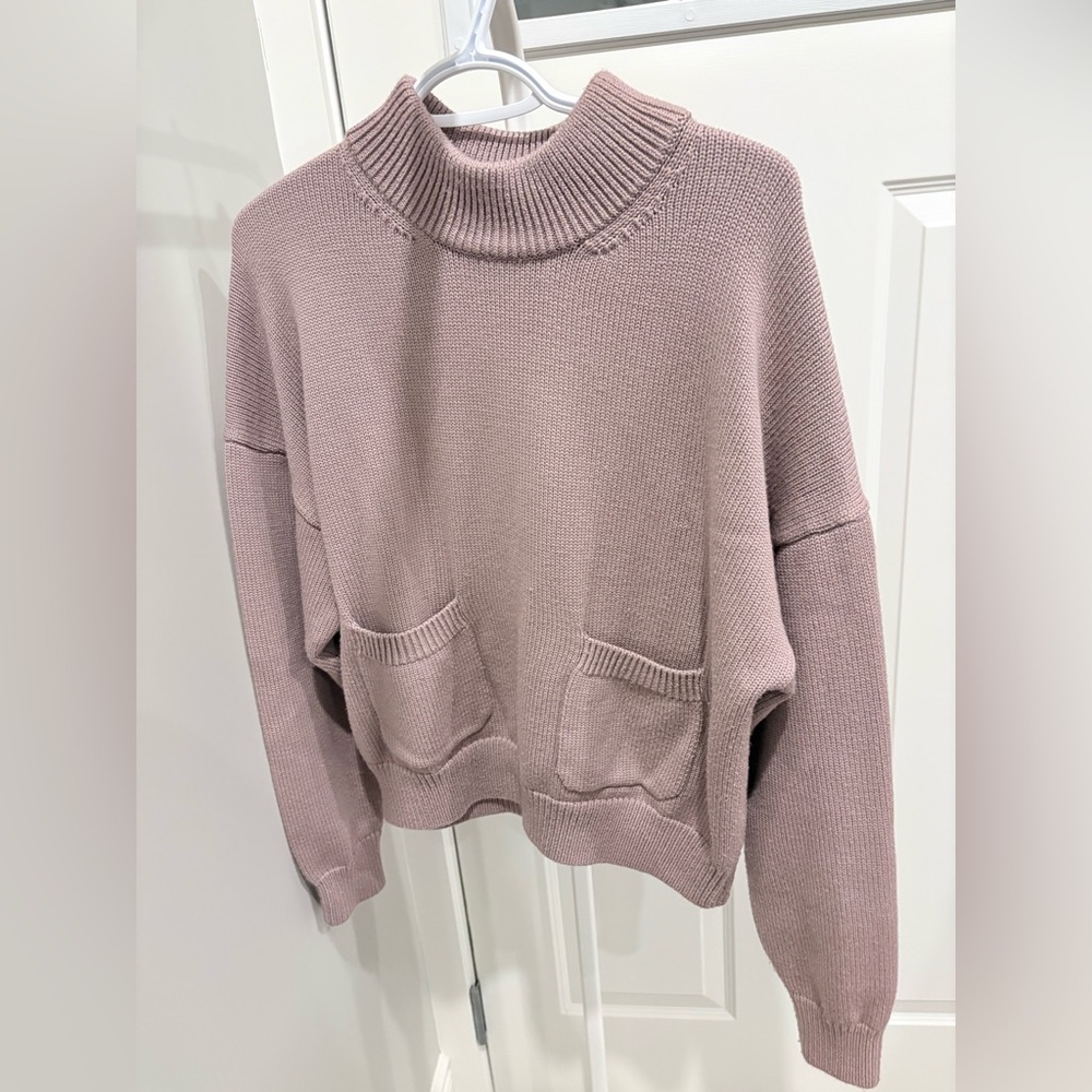 Kit and Ace Dusty Pink Turtleneck Sweater